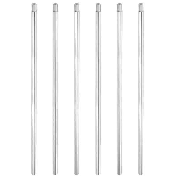 PATIKIL Threaded Extension Rod, 6 Sets 12" M10 x 1mm Fine Thread Lamp