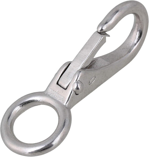 BQLZR Metal Keychains Keyring Key Chain Ring Holder Organizer Stainless Snap Hook for Home,Total Length 55mm (2.17inch) Suitable for Keychains, Car Keychains, Jewelry Buckles