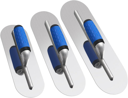 Lasnten 3 PC Stainless Steel Pool Trowel Set (16" x 4" &
