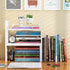 Expandable Wood Desktop Bookshelf - Adjustable Office Storage Rack, Display Shelf for Supplies