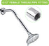 Brass Pipe Fitting 1/2" G Female Threaded Converter Adapter, Chrome Shower Coupling for Home Plumbing (1 PACK)