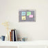 Gray Felt Bulletin Board, Decorative Hanging Boards with White Rustic Wood Frame, Vision Board for Office Home