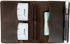 newestor Travelers Notebook Cover, Passport Size with Inner Pockets, Card Slots, and Pen Holder, Dark Brown