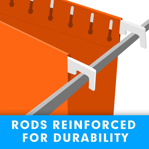 RAZCC Extra Capacity Hanging File Folders, 60 Pack Letter Size Reinforced with 3 Inch Expansion for Bulky Files