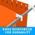 RAZCC Extra Capacity Hanging File Folders, 60 Pack Letter Size Reinforced with 3 Inch Expansion for Bulky Files