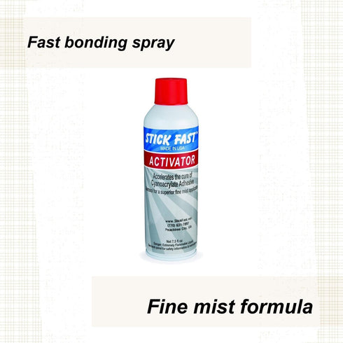 Stick Fast Aerosol Activator Multipurpose Adhesive Spray, Clear, 7.5 Ounces