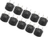 Zerodis 10 Buzzers Speakers Mini Active Piezo Electromagnetic Buzzers Alarm Sounder Speaker Beep for Computer Printer