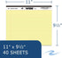 Roaring Spring Wide Recycled Landscape Legal Pads, College Rule, 11" x 9.5", 40 Sheets, Canary, 2 Pack, Made in USA by ROARING SPRING