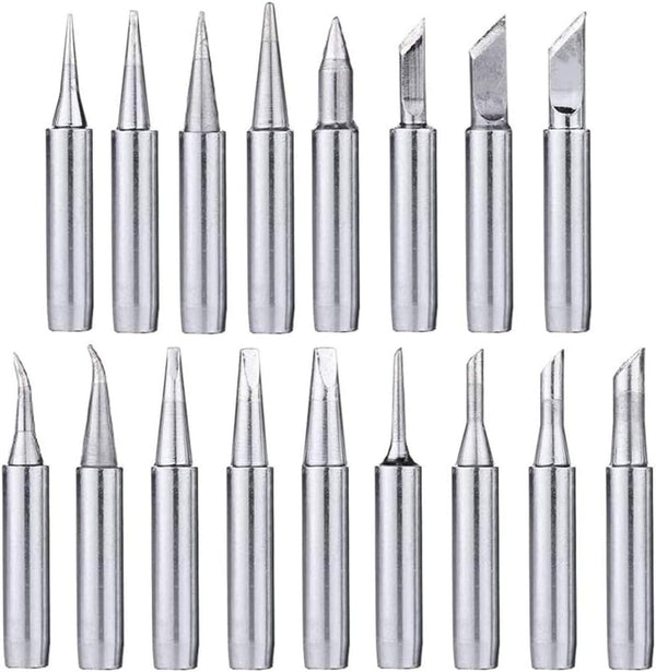 Yakamoz 17Pcs 900M Soldering Iron Tips Replacement Kit for Hakko, Radio Shack, TENMA, Aoyue