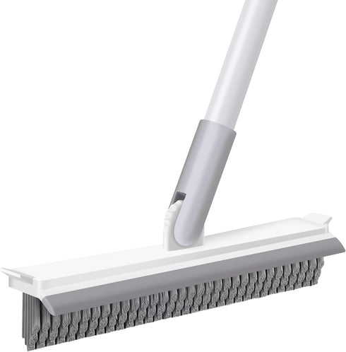 IVYROLL Grout Brush with Long Handle, Floor Cleaning Scrubber with Stiff Bristles