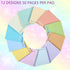 Zonon 12 Pieces Inspirational Sticky Notes, 3 x 3 Inch Motivational Fun Notepads for Teacher Nurse Coworkers Work
