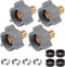 WiseWater 1/2“ PEX Faucet Connector, 4 PCS 1/2” PEX Barb x 1/2” FNPT Swivel Adapter with Stainless Steel Clamp
