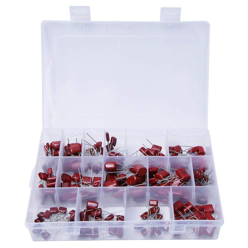 Capacitor 400v 630v Kit, 180PCS CBB Polypropylene Film Capacitor Assortment for Electric Circuits