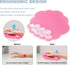Pink Cloud Gel Wrist Rest for Keyboard and Mouse, Ergonomic Mouse Pad with Wrist Support Non-Slip Base for Typing Pain