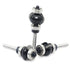 3Pcs Set,1/4" R3/16,R5/16,R3/8, Edging Fluting Bits Shank,Double Bearings Guided Concave Sunk Bead Router Bits Radius