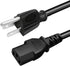 3 Prong Power Cable Replacement for ELEGOO Neptune 4 Plus 3D Printer, 8.2ft AC Power Cord Plug