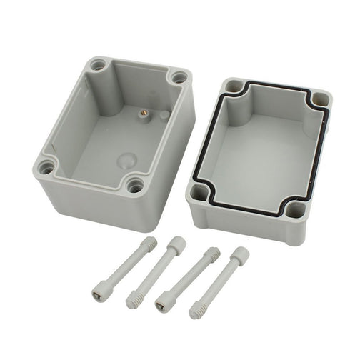 YXQ 110 x 80 x 85mm Junction Box Enclosure Project Case Dustproof Waterproof DIY Power Electronic Outdoor Gray (4.3 x 3.2 x 3.4 inches)