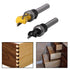 Wolfride 2Pcs Dovetail Router Bits, 1/4 Inch Shank Dovetail Joint Router Bit Set