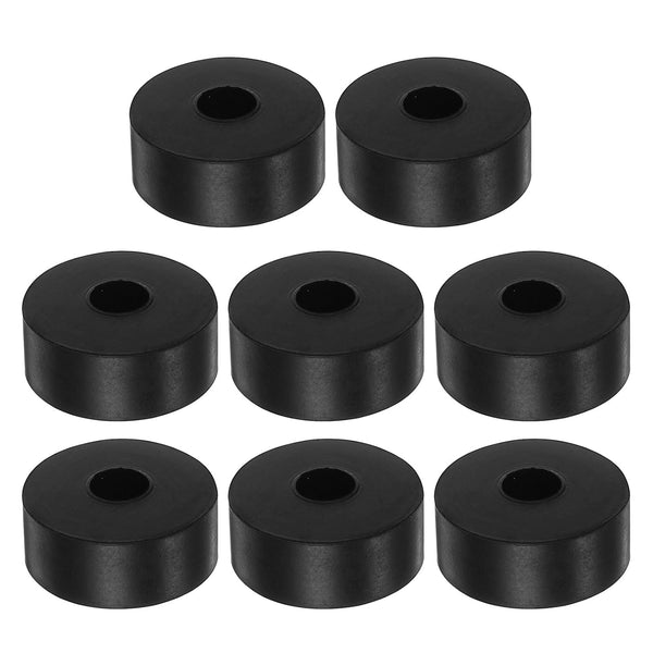 8pcs Rubber Spacer, 2 Inch OD, 0.8 Inch ID, 0.8 Inch Thick Neoprene Round Anti Vibration Isolation Pads, Black, for