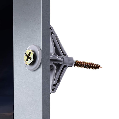 Hollow-Wall Anchors, Drywall Anchor Kit with Screws, Self-Drilling Hollow Wall Anchor, 50pcs