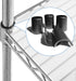 Wire Shelf Clips - 28 Pack Plastic Metal Shelf Clips, 1 Inch Wire Shelf Clips for 1" Post, Black Wire Shelving Clips- Shelving Sleeves Replacements for Wire Shelving System (14 Pairs)