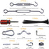 100Ft Steel(304) Brightown String Lights Hanging Kit for Outdoor, Includes Stainless Suspension Rope Cable in Black