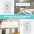 Micmi GFCI Outlet WR, Weather Resistant Tamper Resistant TR Receptacle, 15Amp 125 Volt