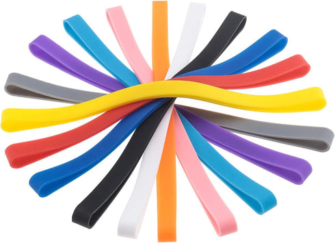 SING F LTD 10 Pack A5 Silicone Rubber Bands - Book Silica Gel Straps, 200 MM for Lunch Box, Crab Traps, Art Cooking