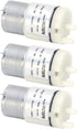 Walfront 3Pcs DC 6V Micro Diaphragm Pump, 3L/min Miniature Water Air Vacuum Motor for Fish Tank