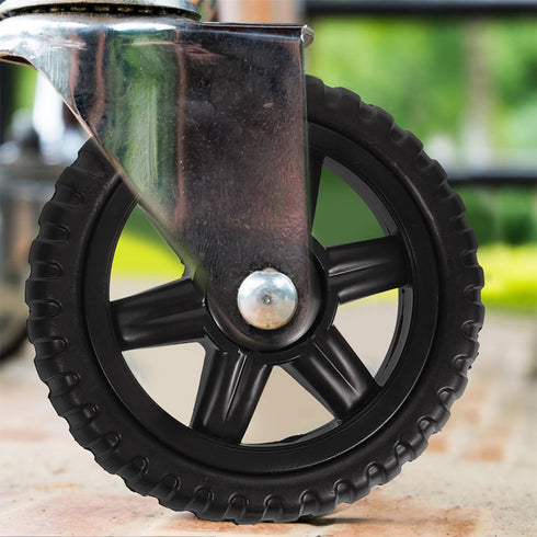4pcs VALICLUD Replacement Shopping Cart Wheels Rolling Cart Wheel for Grocery Trolley Heavy Duty Caster Easy Climbing