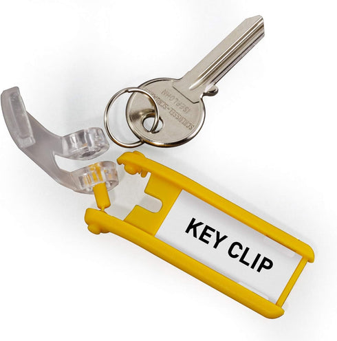 DURABLE Key Tags, Yellow - 6 Pack (195704)