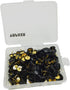 VAPKER 200 PCS Black Plastic Round Head Thumb Tacks