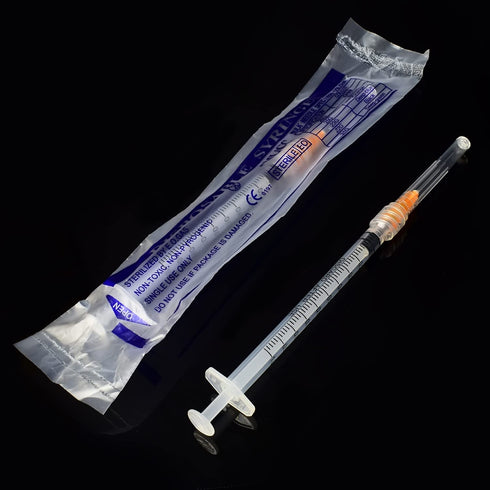 1ml 25 Gauge 1 Inch Lab Supplies for Industrial Scientific Labs, Liquid Measuring, Pack of 20