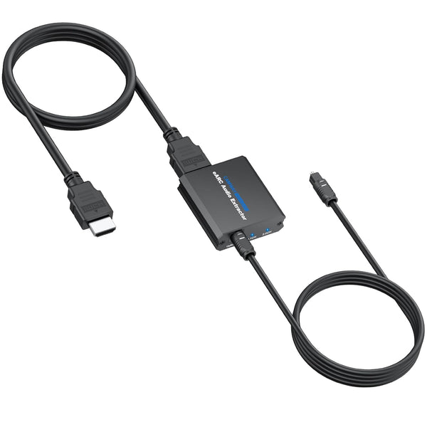 CAMWAY 192KHz eARC/ARC Audio Extractor - Used with HDTV ARC/eARC Ports to