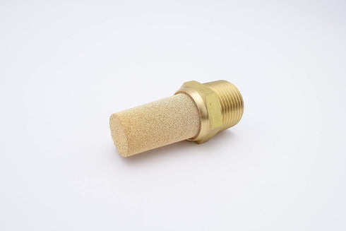 Pneumatic Air Muffler, Sintered Bronze Brass Muffler Filter 3/4" Male NPT Pneumatic Noise Reduce Air Solenoid Valve Silencer Fitting (Pack of 2) by IVLPHA