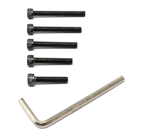 iexcell 25 Pcs M5 x 25/30/35/40/45 Alloy Steel 12.9 Grade Hex Socket Head Cap Screws Bolts Assortment Kit