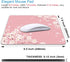 Cute Pink Mouse Pad, Floral Flowers Mouse Pad, Sakura Cherry Blossom Mousepad, Japanese Aesthetic Desk Decor, Anti Slip Rubber Base Mice pad for Computer Office Girl, 9.5 x 7.9 Inch by IMAYONDIA
