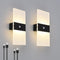 Clnutrieve Rechargeable Battery Operated Wall Sconces Set of 2,Magnetic Wireless Led Wall Lamp,