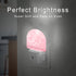 AOWULA Pink Glitter Night Light,Night Lights Plug into Wall Decor for Stairway/Hallway/Kitchen,Dusk to Dawn Sensor