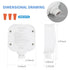 ECOELER Ceiling Occupancy Motion Sensor Switch, 360 Ceiling Automatic Light Switch, 120/277VAC, UL, FCC Approved