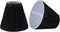 Aspen Creative 33122-2 Small Pleated Empire Shape Chandelier Clip-On Lamp Shade, Black, 3" Top