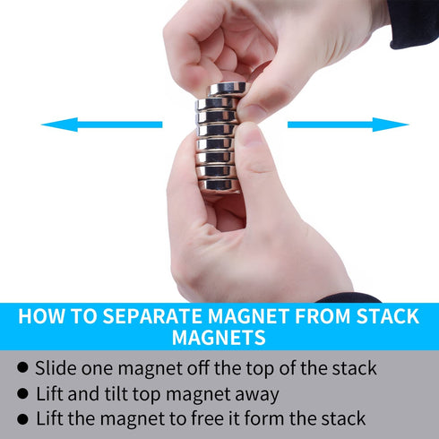 20Pcs Holes,0.63"(16mm) Countersunk Super Strong Round Base Cup Neodymium Magnets with Ring Rare Earth Magnets Heavy