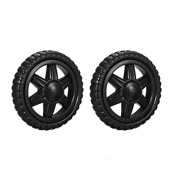 uxcell Shopping Cart Wheel Replacement 5 Inch Dia Rubber Foaming Black 2Pcs