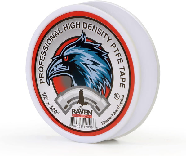 SUPPLY GIANT UUD12520 1/2'' x 520 Inch Teflon Tape Seal for Pipe Threads, Prevents Leakage in Plumbing