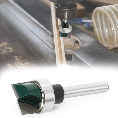 Yakamoz 1/4 Inch Shank Flush Trim Plunge Router Bit with Ball Bearing for Woodworking, 3/4" Cutting Diameter