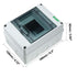 uxcell IP65 ABS Transparent Cover Power Distribution Protection Box, Circuit Breaker Indoor, 5 Way (120mmx160mmx92mm)