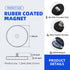 4Pack M6 ULIBERMAGNET Anti-Scratch Neodymium Magnet with Rubber Coated and Male Thread,Super Strong Magnetic Mounting