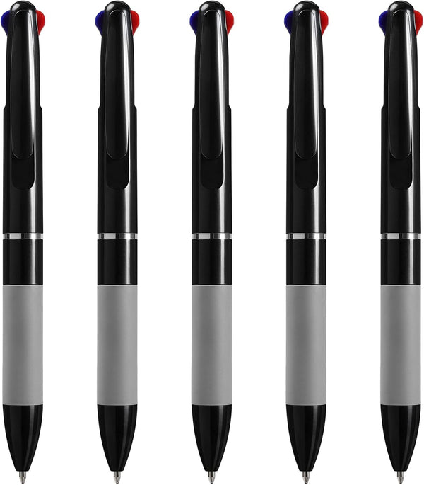 Cambond 3-in-1 Multicolor Pen, 1.0mm, 3-Color Retractable Ballpoint Pens for Office, School Supplies, 5 Pack