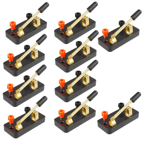 Educational Single Pole Knife Switch, 10PCS Physics Laboratory Equipment Single Pole Single Throw (SPST)