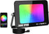 SKYWORLD 1 x 30W LED Floodlights Outdoor, Smart RGB Flood Lights with